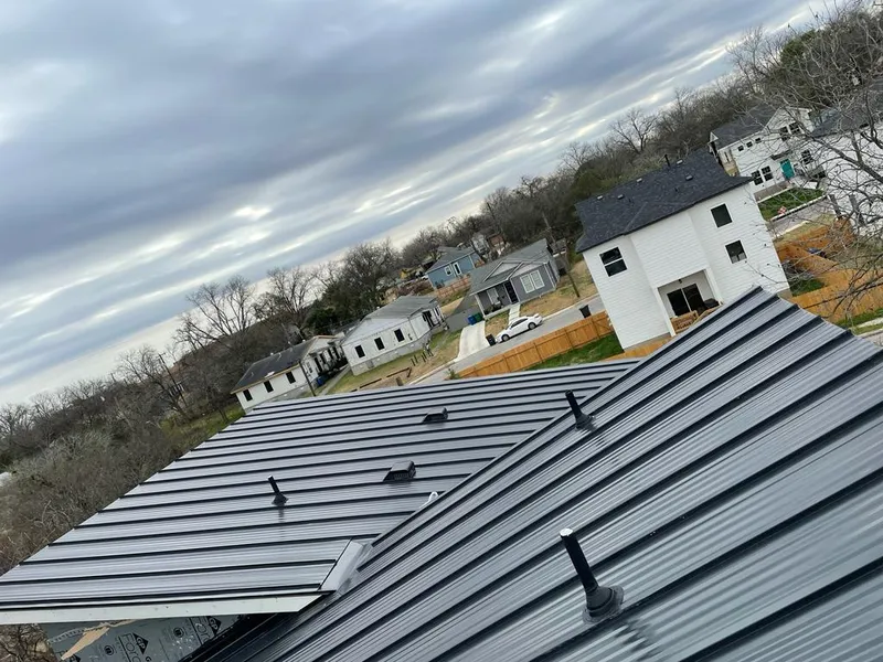 Standing seam metal roof panels with vents for Skylight Repair in Elkhart